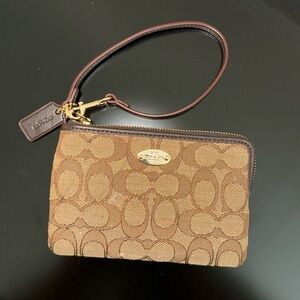 Coach Zip Monogram Wallet with Tag